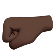 Emoji 🤛🏿 Pugno A Sinistra: Carnagione Scura su Apple iOS 11.2.