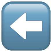 Émoji ⬅️ Flèche Gauche sur Apple iOS 11.2.