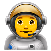 Emoji 👨‍🚀 Astronauta Uomo su Apple iOS 11.2.