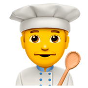 Émoji 👨‍🍳 Cuisinier sur Apple iOS 11.2.