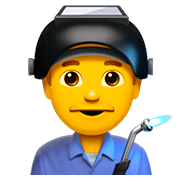 Émoji 👨‍🏭 Ouvrier sur Apple iOS 11.2.