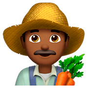 👨🏾‍🌾 Emoji Agricultor: Tono De Piel Oscuro Medio en Apple iOS 11.2.