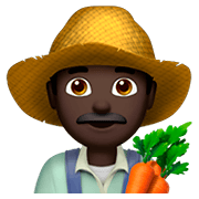 👨🏿‍🌾 Emoji Agricultor: Tono De Piel Oscuro en Apple iOS 11.2.