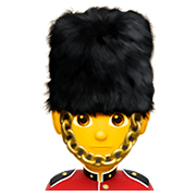 Emoji 💂‍♂️ Guardia Uomo su Apple iOS 11.2.