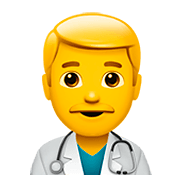 Emoji Profesional Sanitario Hombre En Apple IOS