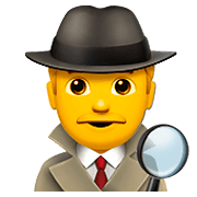 🕵️‍♂️ Emoji Detective Hombre en Apple iOS 11.2.