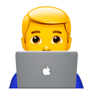 Emoji 👨‍💻 Tecnologo su Apple iOS 11.2.