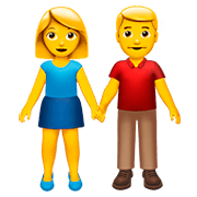 Emoji 👫 Uomo E Donna Che Si Tengono Per Mano su Apple iOS 11.2.