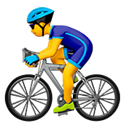 Émoji 🚴‍♂️ Cycliste Homme sur Apple iOS 11.2.