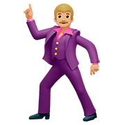 🕺🏼 Emoji tanzender Mann: mittelhelle Hautfarbe Apple iOS 11.2.