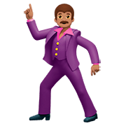 🕺🏽 Emoji tanzender Mann: mittlere Hautfarbe Apple iOS 11.2.