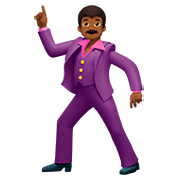 Emoji 🕺🏾 Uomo Che Balla: Carnagione Abbastanza Scura su Apple iOS 11.2.