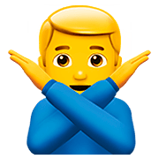 Émoji 🙅‍♂️ Homme Faisant Un Geste D’interdiction sur Apple iOS 11.2.