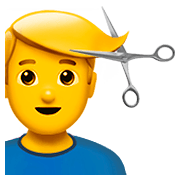 Emoji 💇‍♂️ Taglio Di Capelli Per Uomo su Apple iOS 11.2.