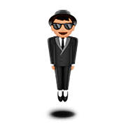 🕴🏼 Emoji schwebender Mann im Anzug: mittelhelle Hautfarbe Apple iOS 11.2.