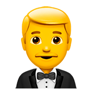 Emoji 🤵 Persona In Smoking su Apple iOS 11.2.