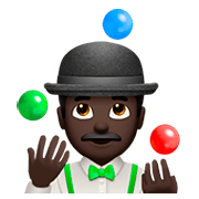 Émoji 🤹🏿‍♂️ Jongleur : Peau Foncée sur Apple iOS 11.2.