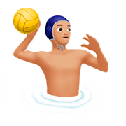 🤽🏼‍♂️ Emoji Hombre Jugando Al Waterpolo: Tono De Piel Claro Medio en Apple iOS 11.2.
