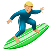 🏄🏼‍♂️ Emoji Homem Surfista: Pele Morena Clara na Apple iOS 11.2.