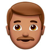 👨🏽 Emoji Mann: mittlere Hautfarbe Apple iOS 11.2.