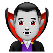 🧛🏻‍♂️ Emoji Homem Vampiro: Pele Clara na Apple iOS 11.2.