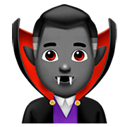 Emoji 🧛🏾‍♂️ Vampiro Uomo: Carnagione Abbastanza Scura su Apple iOS 11.2.
