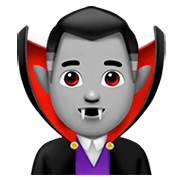 Émoji 🧛🏼‍♂️ Vampire Homme : Peau Moyennement Claire sur Apple iOS 11.2.