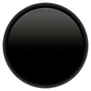 ⚫ Emoji Círculo Negro en Apple iOS 11.2.