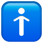 Émoji 🚹 Symbole Toilettes Hommes sur Apple iOS 11.2.