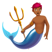 Emoji 🧜🏾 Sirena: Carnagione Abbastanza Scura su Apple iOS 11.2.