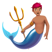 Emoji 🧜🏽 Sirena: Carnagione Olivastra su Apple iOS 11.2.