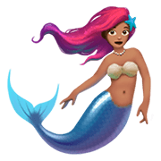 Emoji 🧜🏽‍♀️ Sirena Donna: Carnagione Olivastra su Apple iOS 11.2.