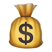 Émoji 💰 Sac Plein D’argent sur Apple iOS 11.2.