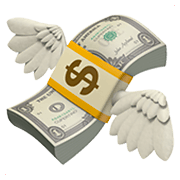 💸 Emoji Dinheiro Voando na Apple iOS 11.2.