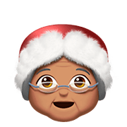 Emoji 🤶🏽 Mamma Natale: Carnagione Olivastra su Apple iOS 11.2.