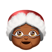 Emoji 🤶🏾 Mamma Natale: Carnagione Abbastanza Scura su Apple iOS 11.2.