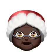 Emoji 🤶🏿 Mamma Natale: Carnagione Scura su Apple iOS 11.2.