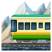 Emoji 🚞 Ferrovia Di Montagna su Apple iOS 11.2.