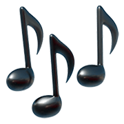 Émoji 🎶 Notes De Musique sur Apple iOS 11.2.