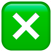Emoji ❎ Croce Con Quadrato su Apple iOS 11.2.