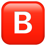 🅱️ Emoji Grupo Sanguíneo B en Apple iOS 11.2.