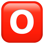 🅾️ Emoji Großbuchstabe O in rotem Quadrat Apple iOS 11.2.