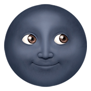 Emoji 🌚 Faccina Luna Nuova su Apple iOS 11.2.
