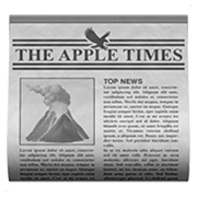 Émoji 📰 Journal sur Apple iOS 11.2.