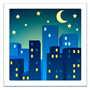 Emoji 🌃 Notte Stellata su Apple iOS 11.2.