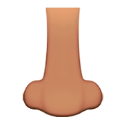 Emoji 👃🏽 Naso: Carnagione Olivastra su Apple iOS 11.2.