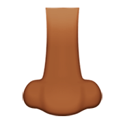 👃🏾 Emoji Nariz: Pele Morena Escura na Apple iOS 11.2.