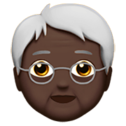 🧓🏿 Emoji Persona Adulta Madura: Tono De Piel Oscuro en Apple iOS 11.2.