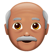 Emoji 👴🏽 Uomo Anziano: Carnagione Olivastra su Apple iOS 11.2.