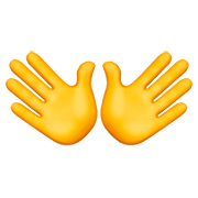 👐 Emoji Mãos Abertas na Apple iOS 11.2.